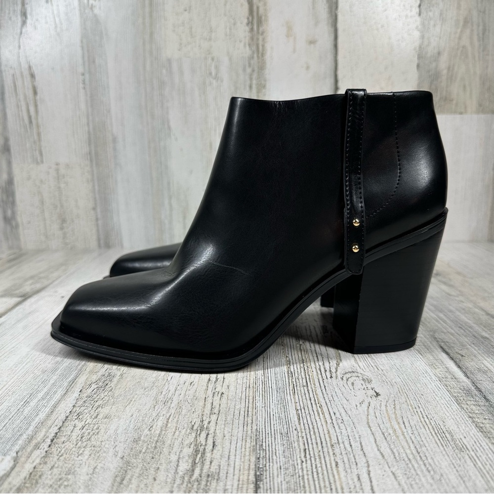 New Franco Sarto Women's Vivica Square Toe Block Heel Bootie #1052